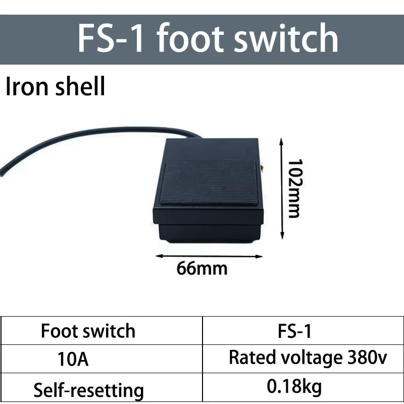Voetpedaalschakelaar TFS-1, zw - Heavy Equipment Grinder recensie en prijs